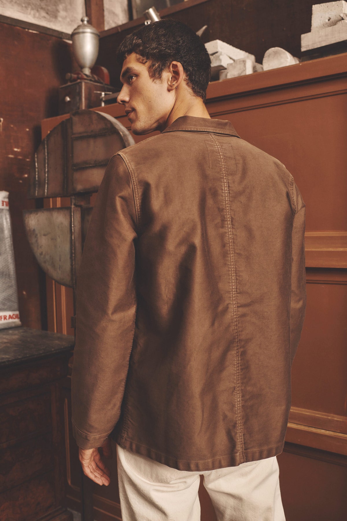 Le Mont St. michel - MOLESKIN WORK JACKET - Brown