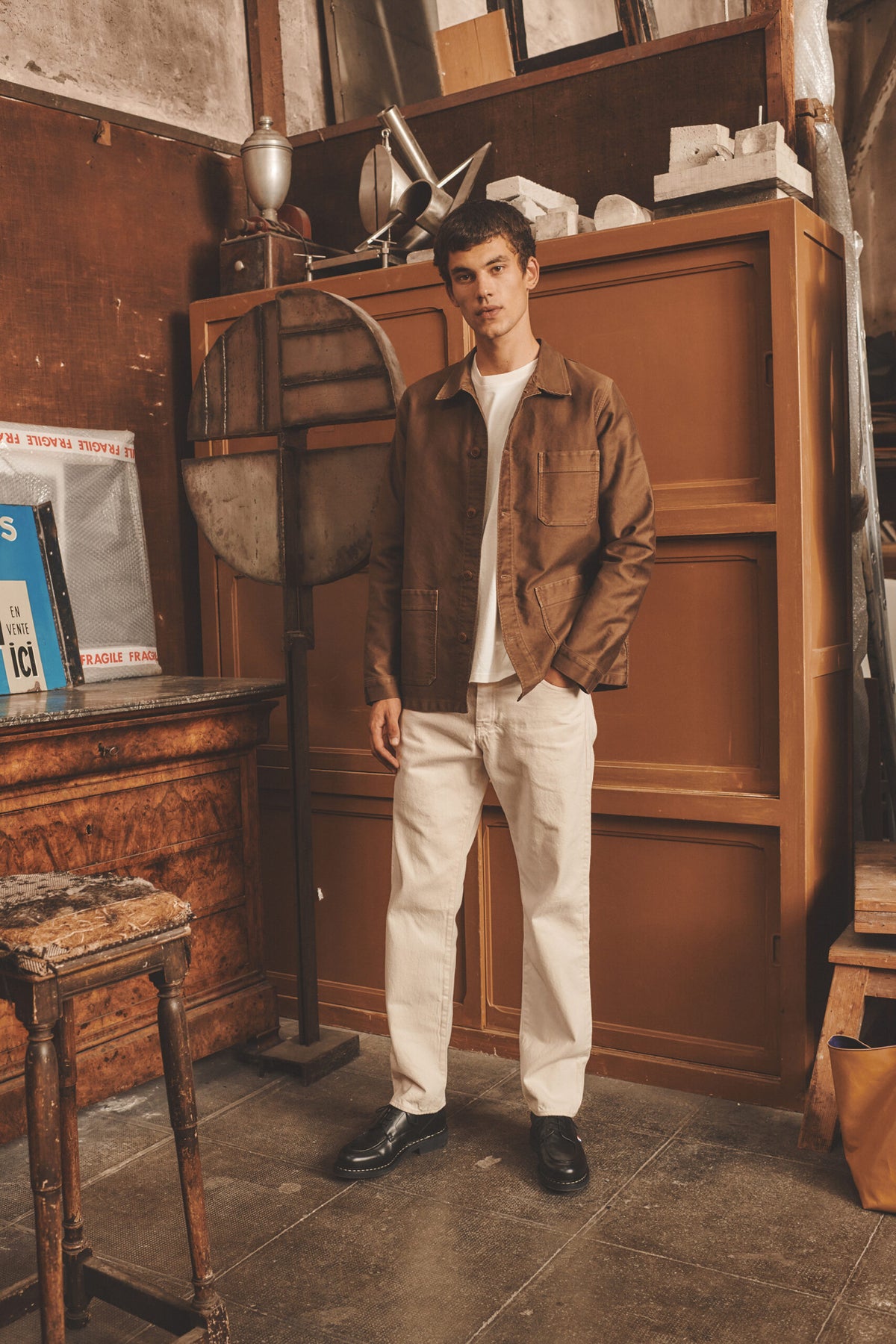 Le Mont St. michel - MOLESKIN WORK JACKET - Brown