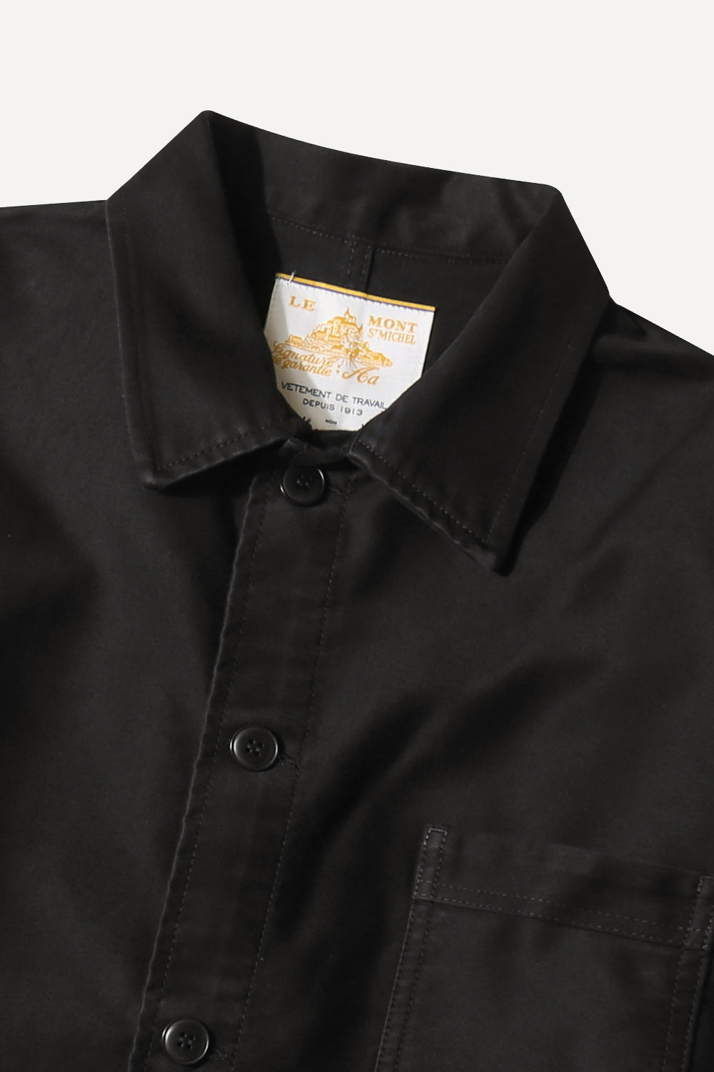 Le Mont St. Michel - MOLESKIN WORK JACKET - Black