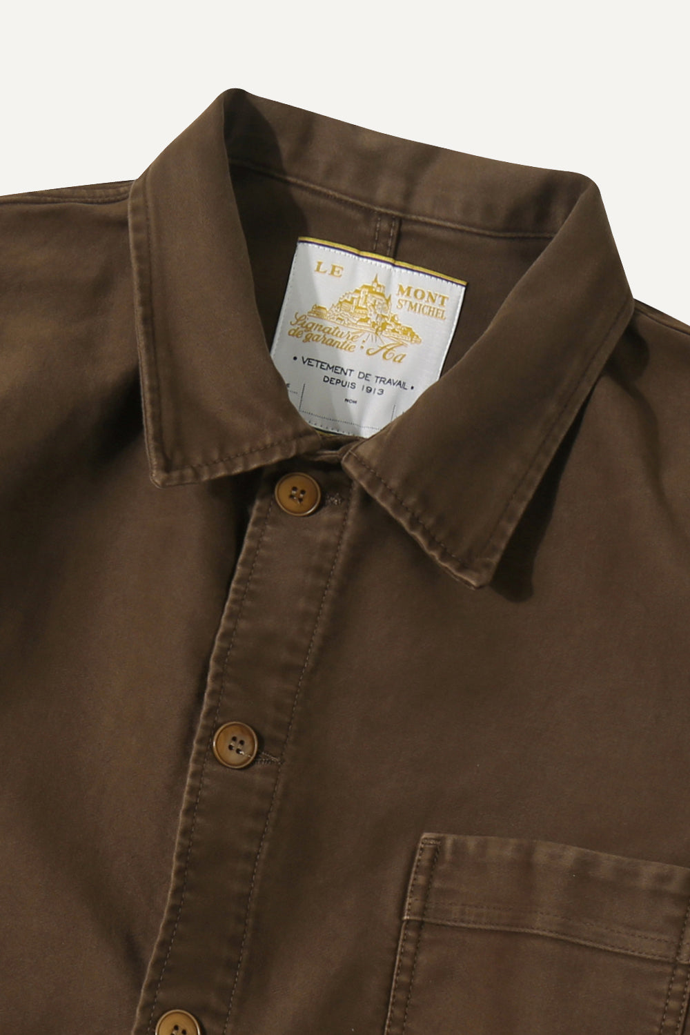 Le Mont St. michel - MOLESKIN WORK JACKET - Brown