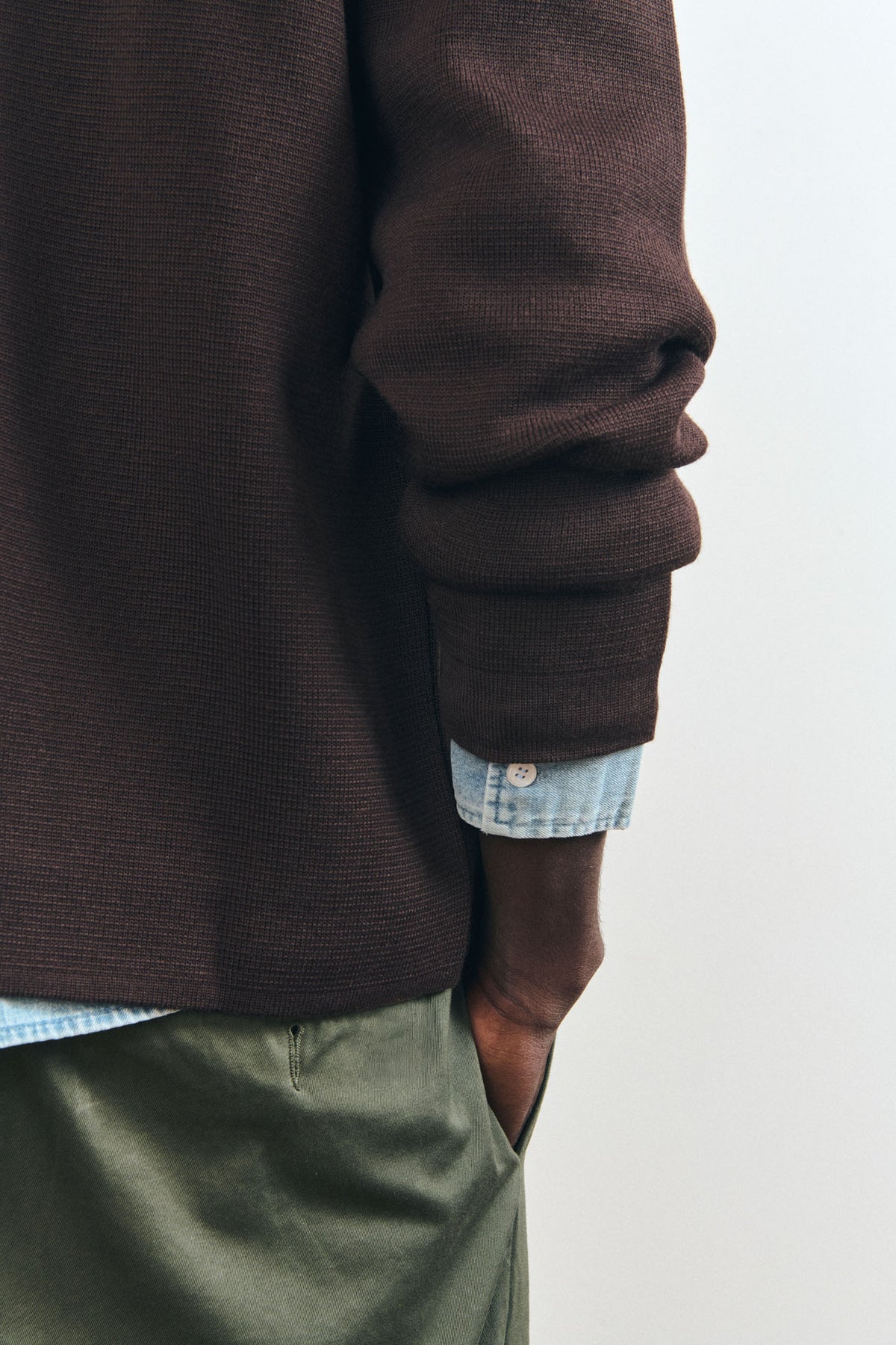 Le Mont ST. Michel - GUINO - WORK CARDIGAN - Moka