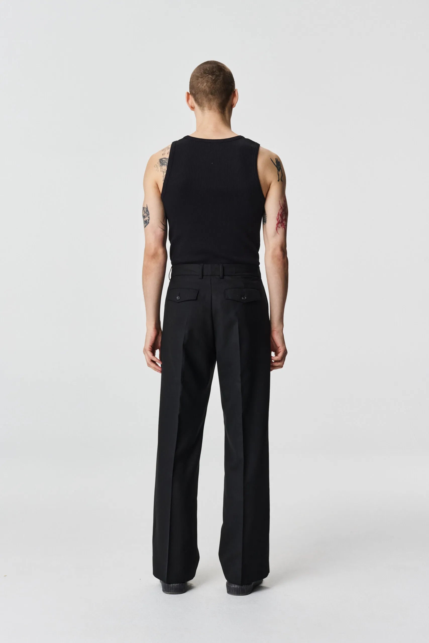 Garcon Trousers - Black Smoke