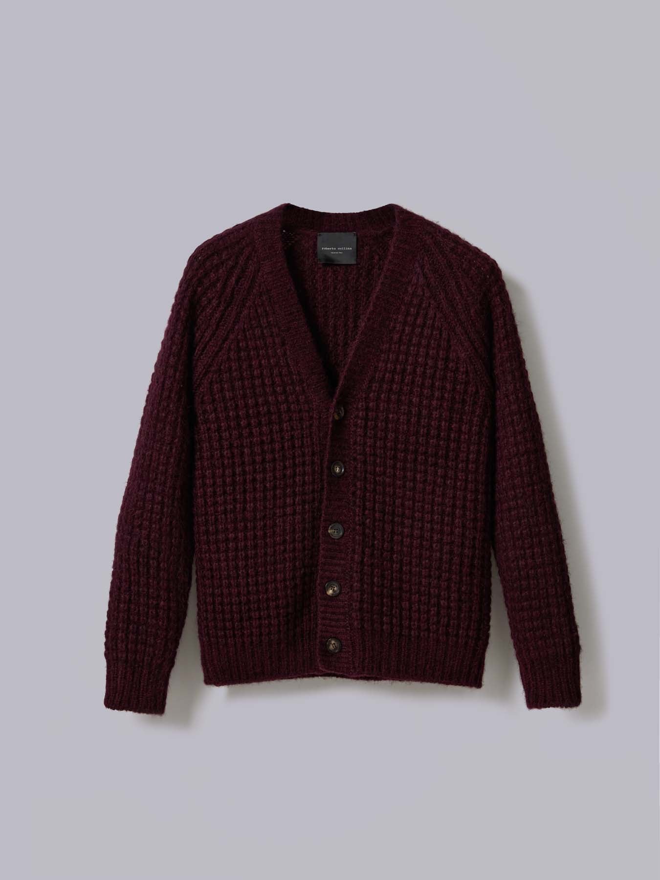Cardigan ML Punto Militare - Bordeaux