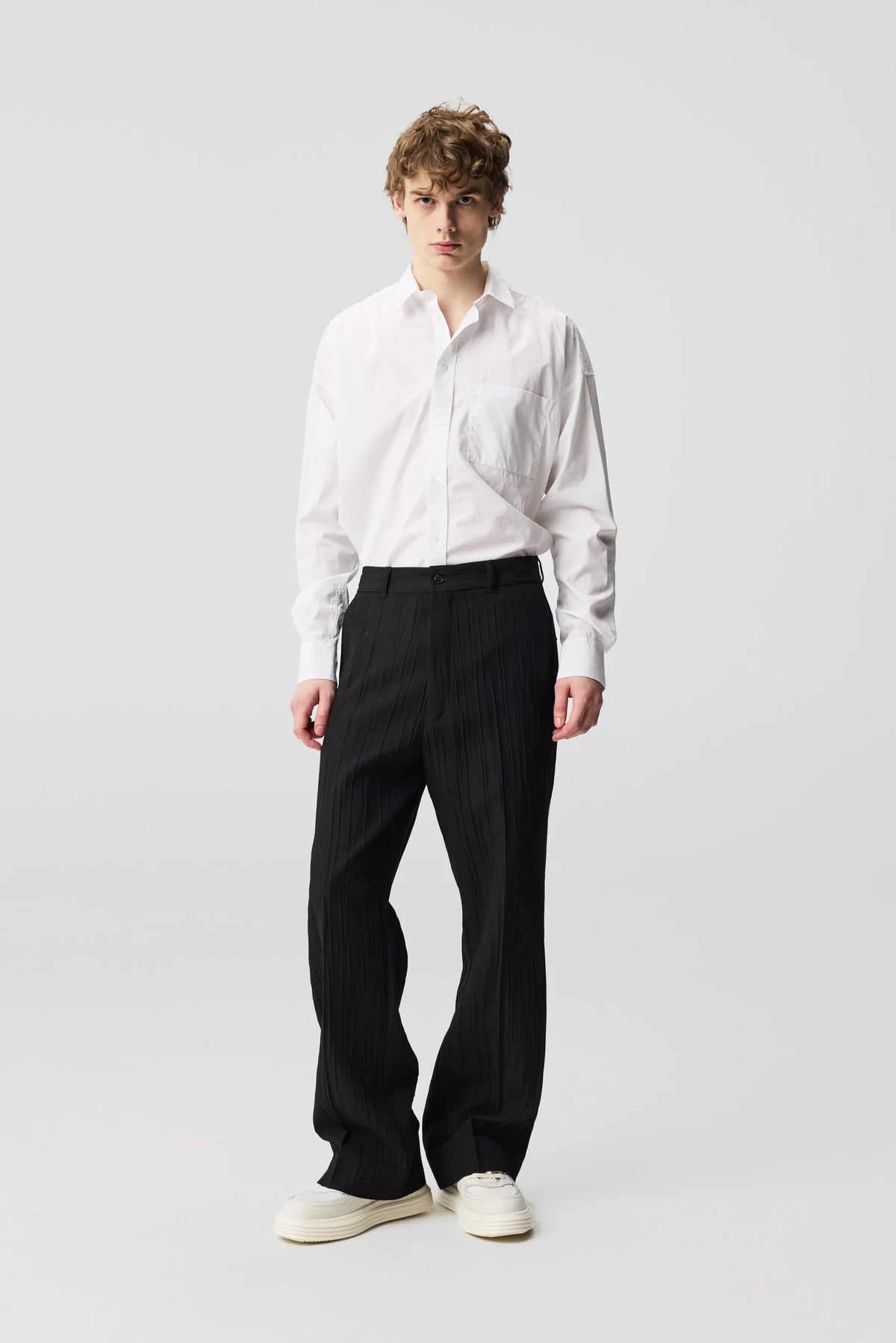 Adnym - GARCON TROUSER - black crease