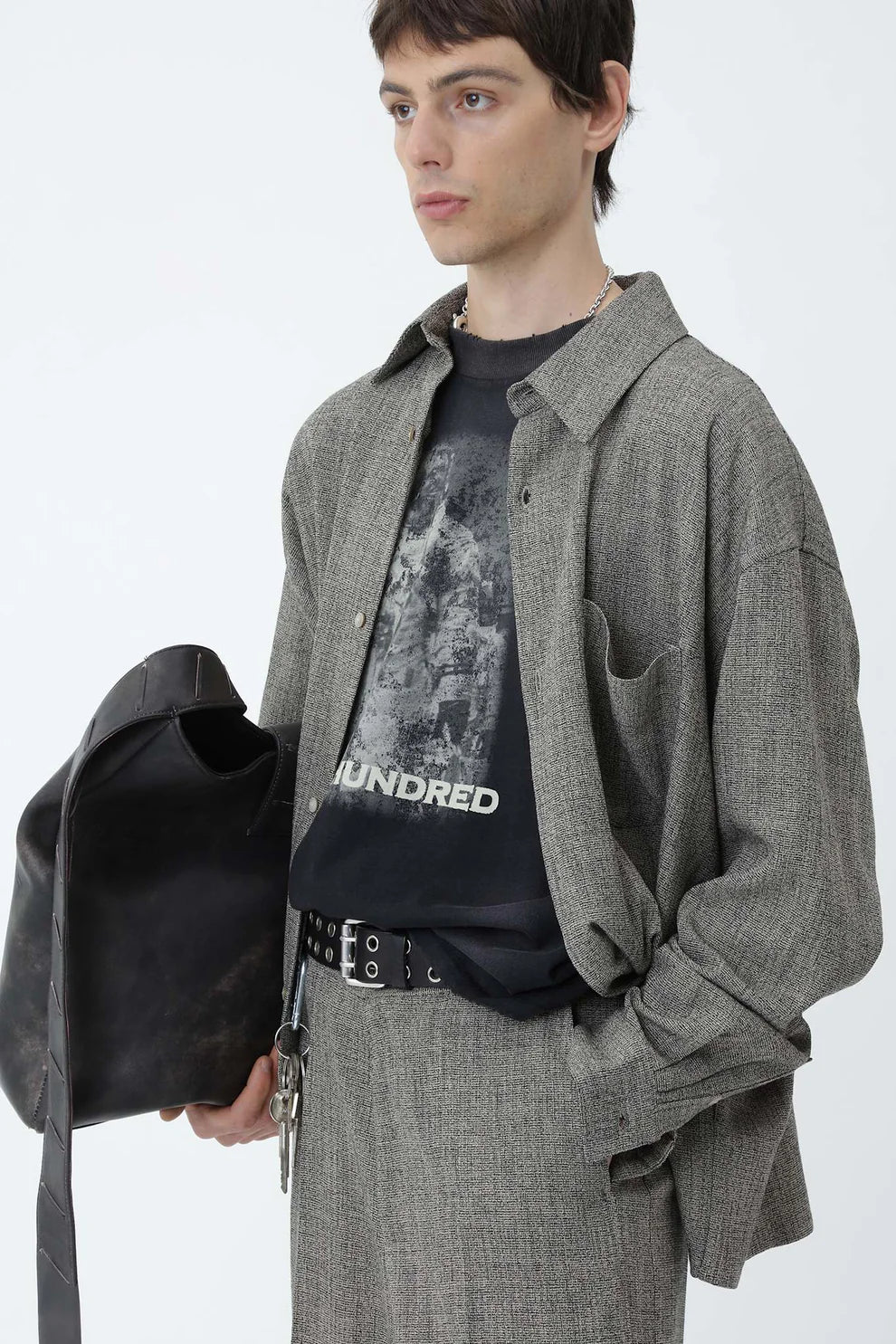 MAZA SHIRT Salt and Pepper