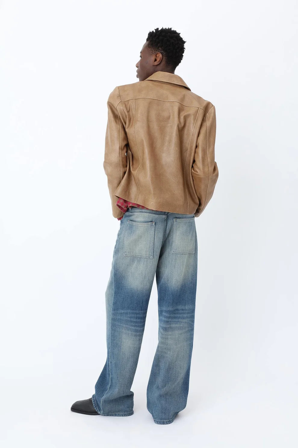 DUTTON LEATHER JACKET - Breen Brown