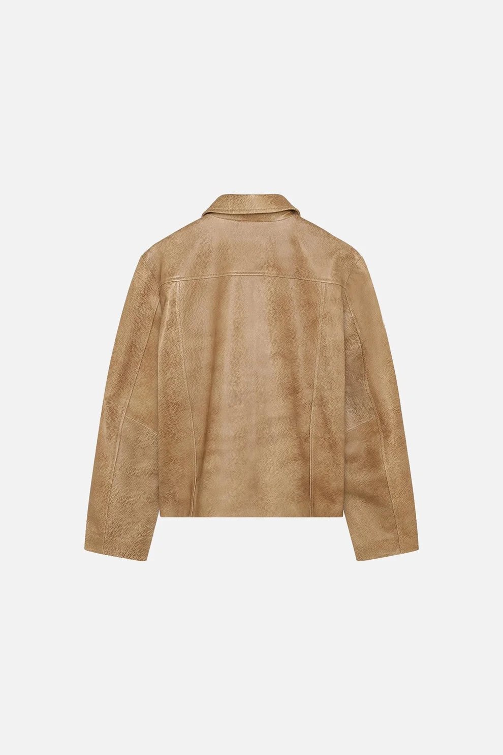 DUTTON LEATHER JACKET - Breen Brown