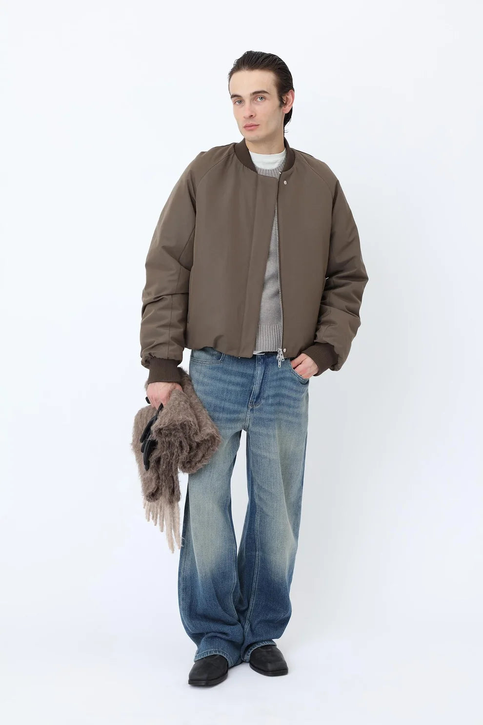 OTTO BOMBER JACKET - Major Brown