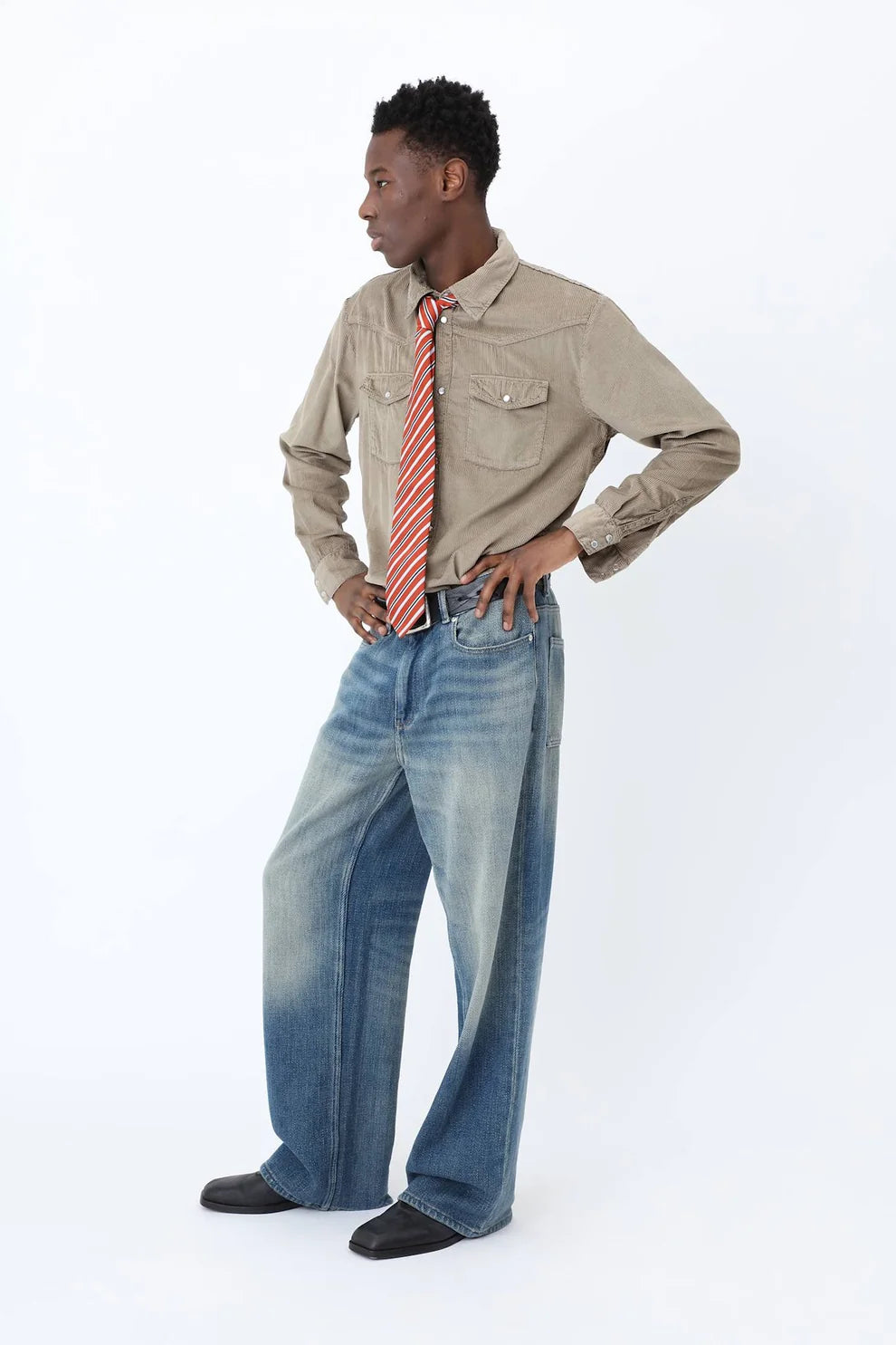 Won Hundred - ALFRED SHIRT - Winter Twig BEIGE
