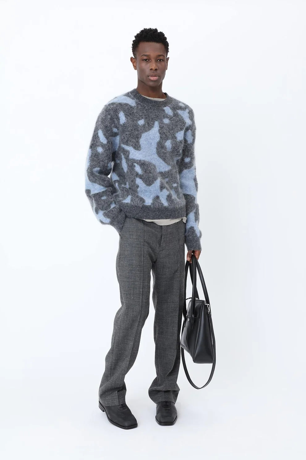 Won Hundred - BENTLY KNIT SWEATER - Brunnera Blue COMB.