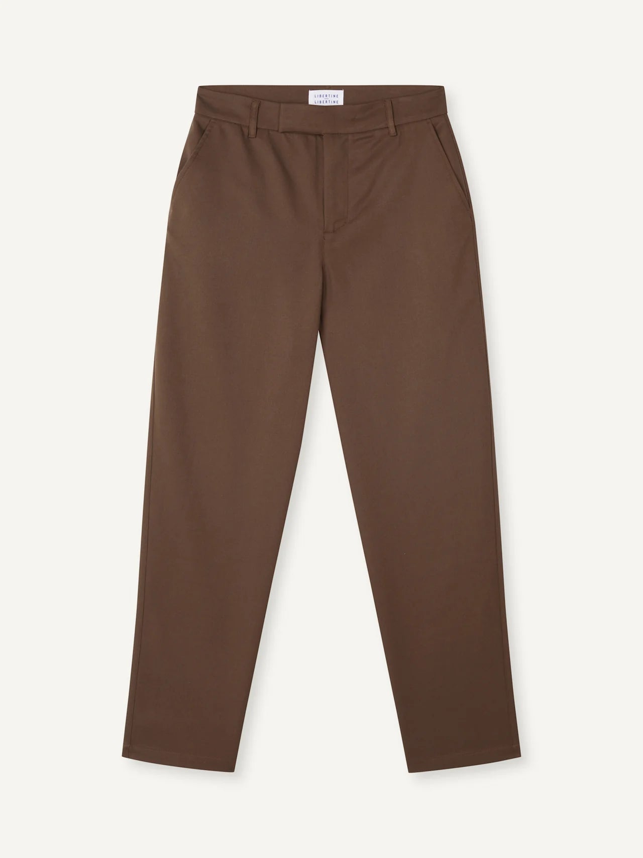 'Alert' Tailored Pants Chocolate