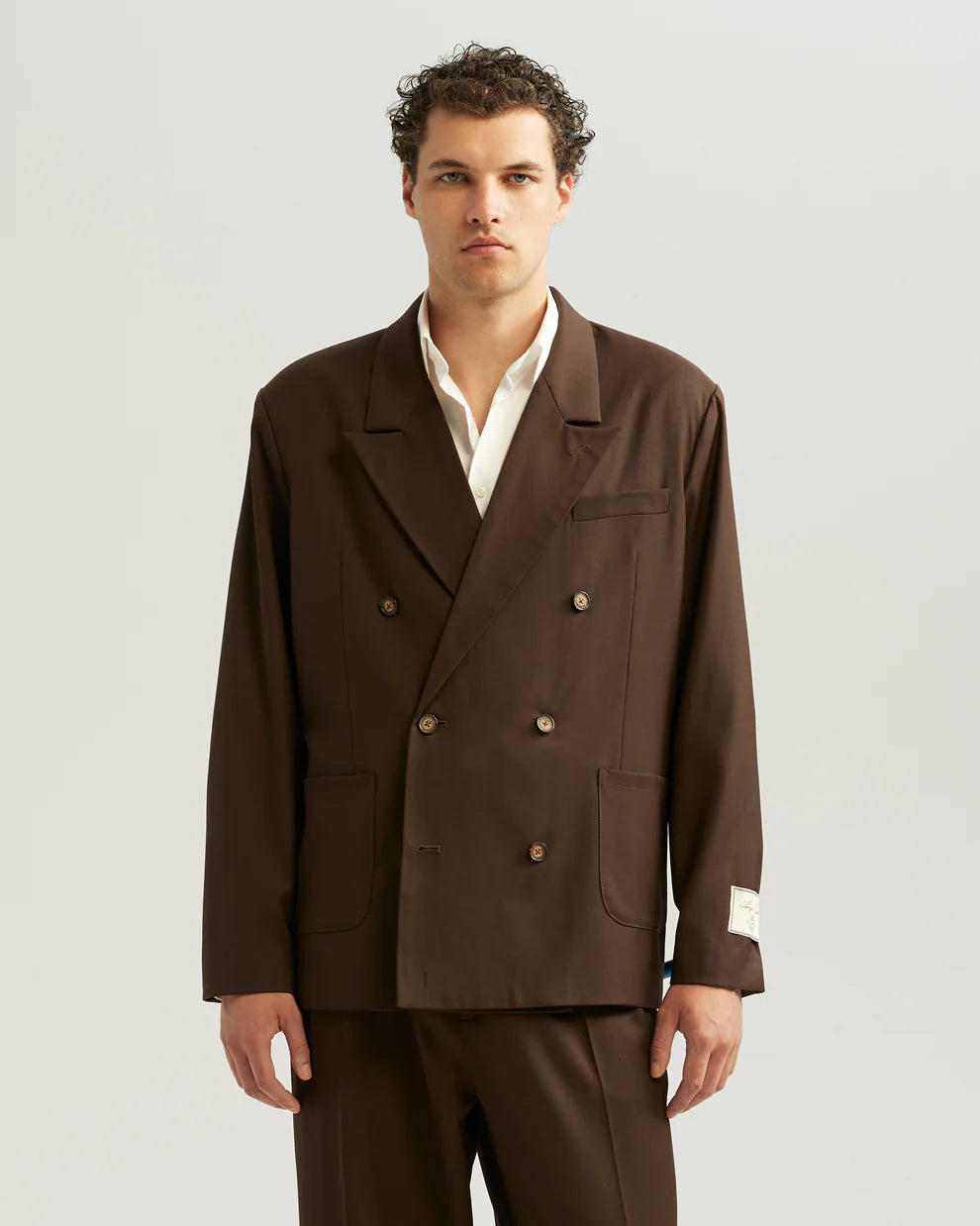 Suit- Double breasted - brown