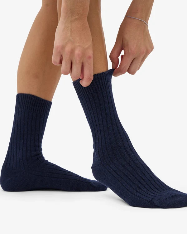 Colorful Standard - Merino Wool Blend Sock - Navy Blue