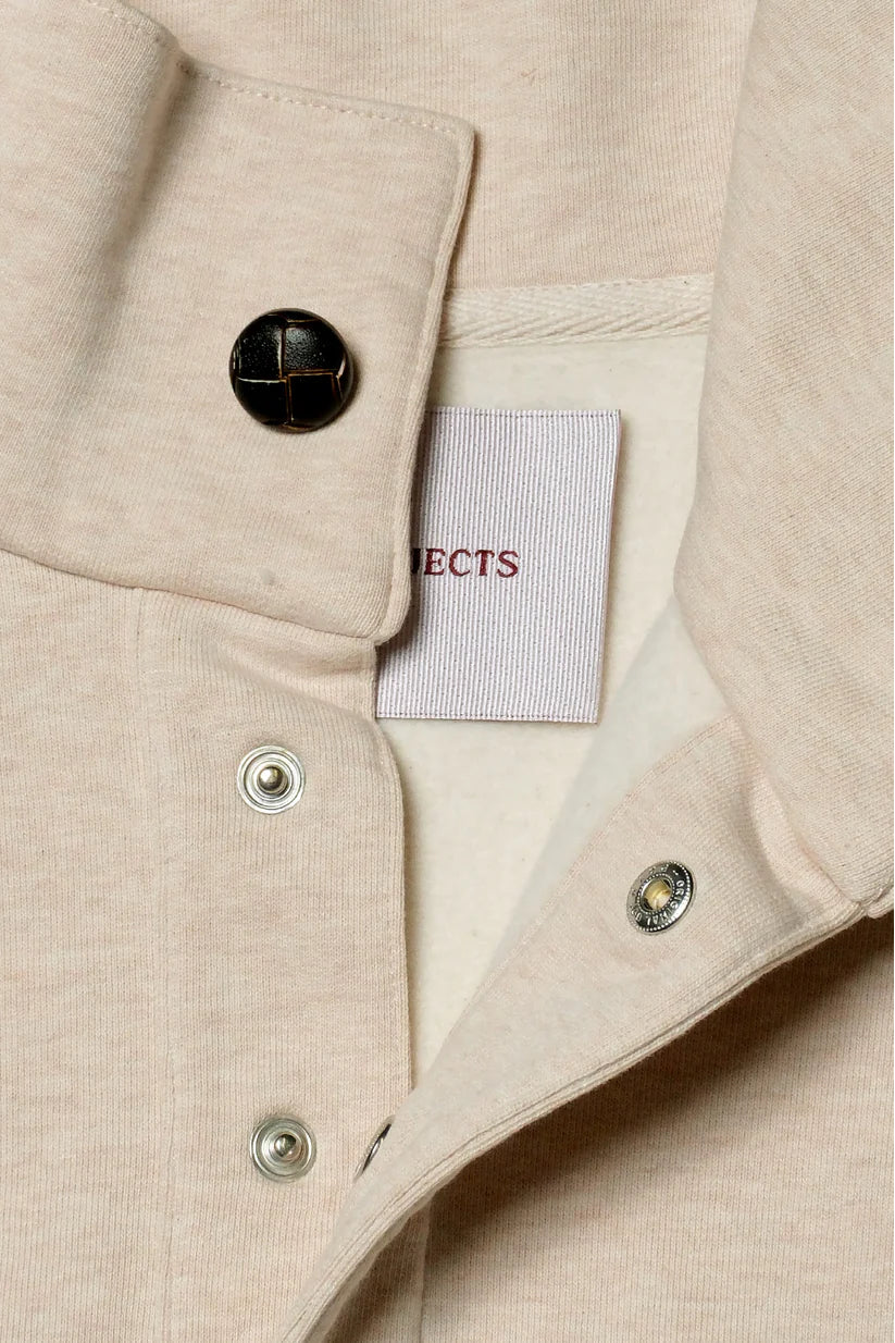 Button script rollneck oatmeal melange