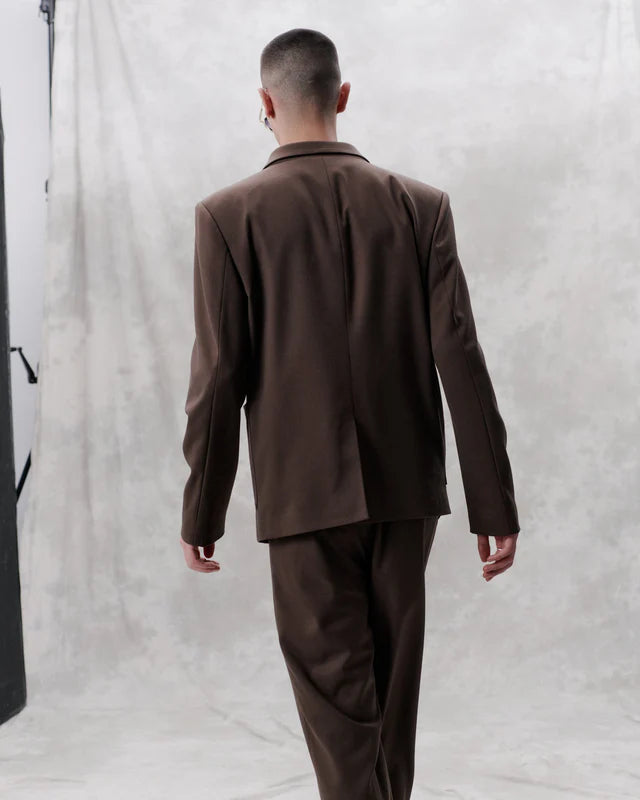 'Public' Blazer Chocolate