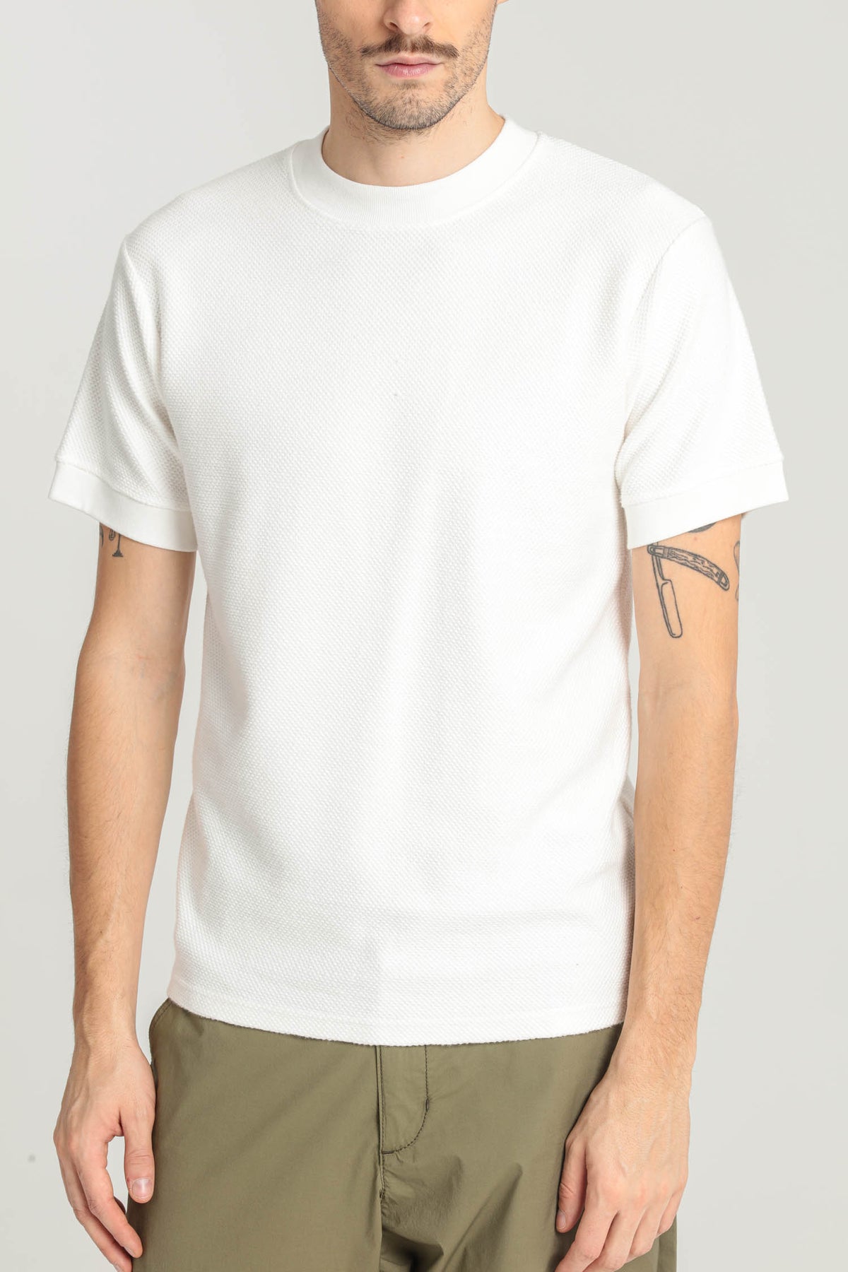Le Mont St. Michel - TOBIN - INTERLOCK TEE SHIRT - OFFWHITE