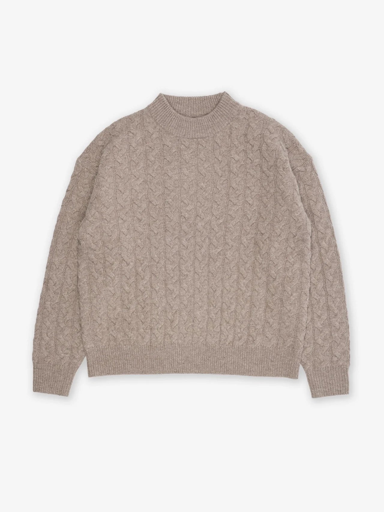 'Topanga' Cable Knit Sweater Sand