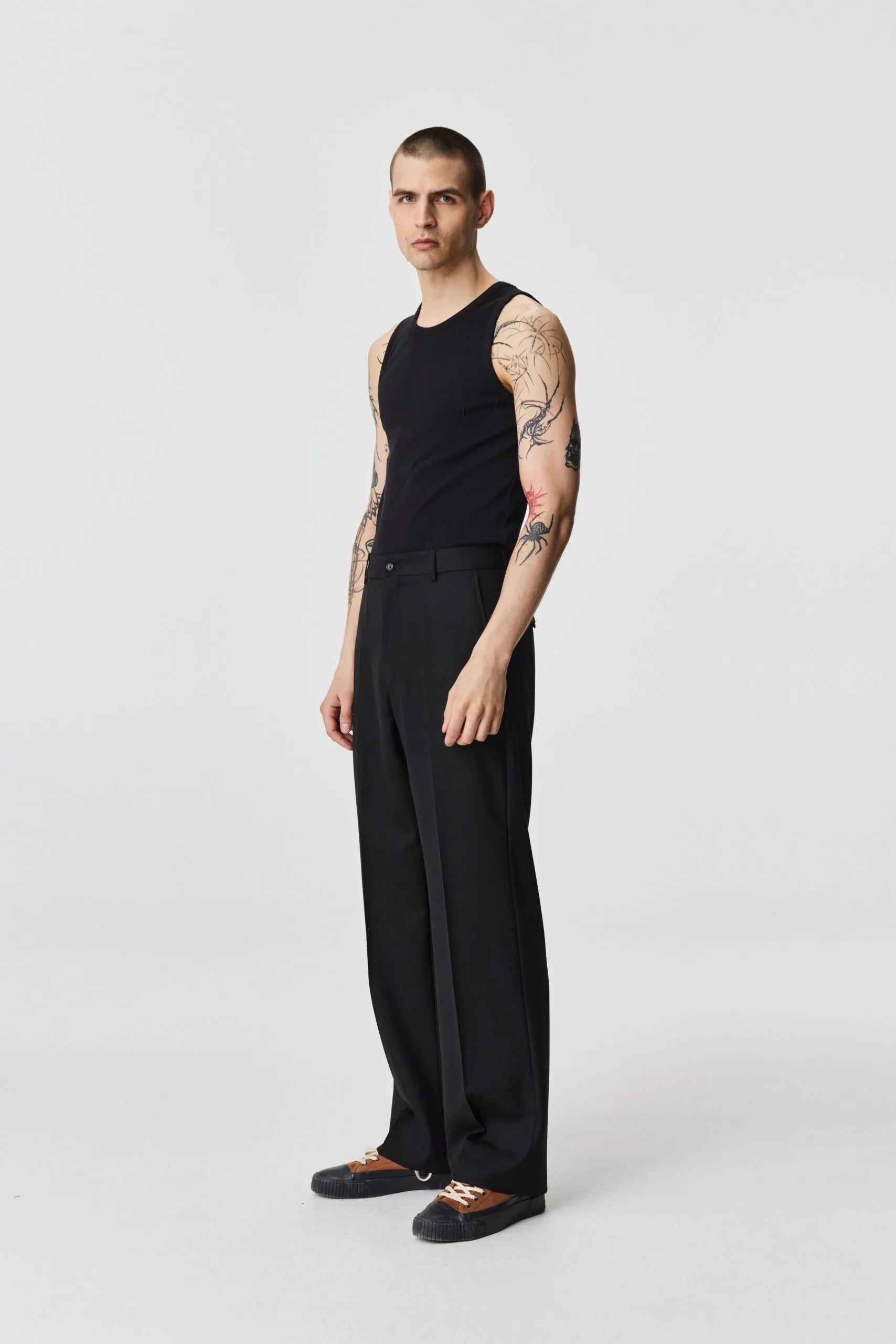 Garcon Trousers - Black Smoke