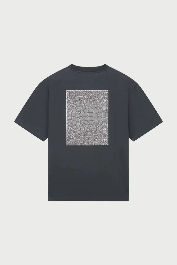 August Dry Jersey OE Tee in Pirate Black