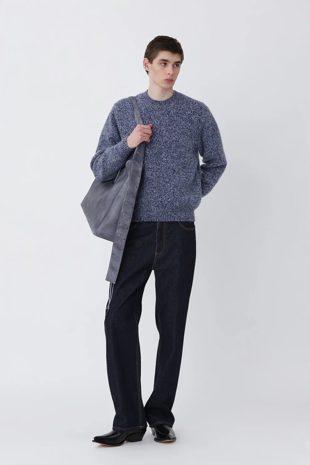 Felix Knit Sweater Blue Indigo