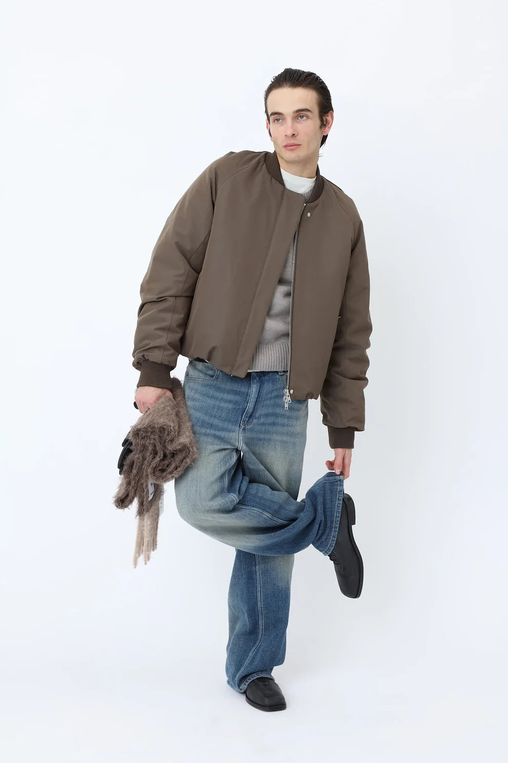 OTTO BOMBER JACKET - Major Brown