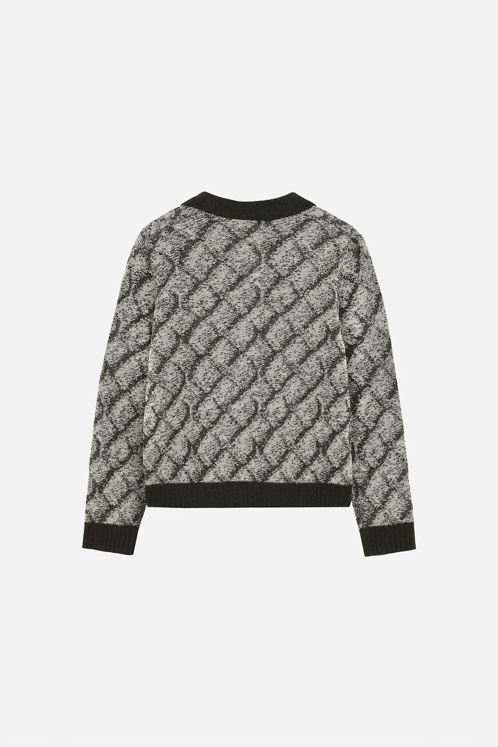 Won Hundred - PELO KNIT POLO - Black COMB.