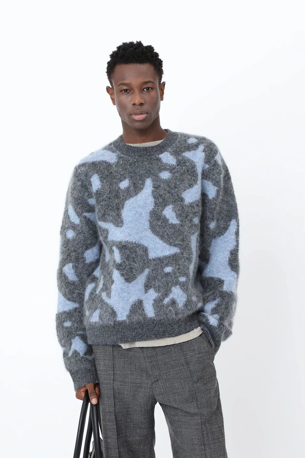 Won Hundred - BENTLY KNIT SWEATER - Brunnera Blue COMB.