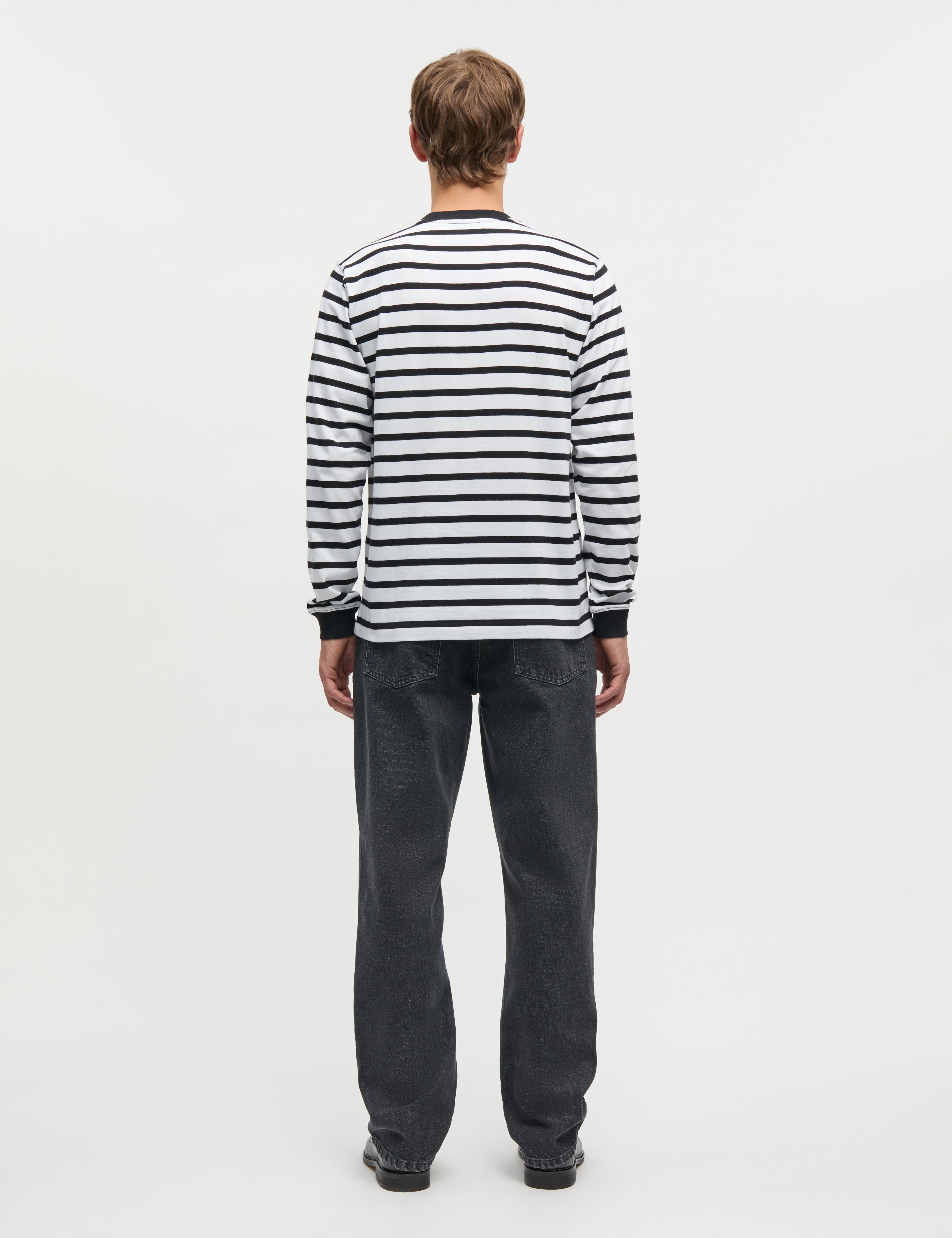 Cotton Jersey Stripe Frode Tee LS