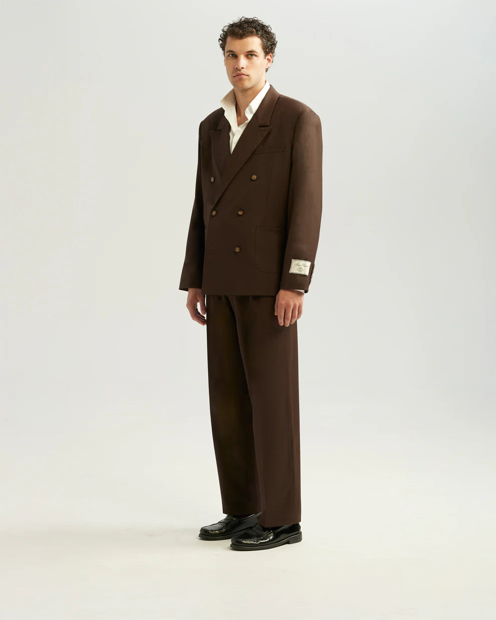 Suit- Double breasted - brown