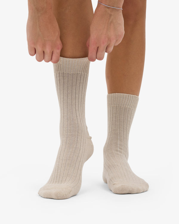 Colorful Standard - Merino Wool Blend Sock - Ivory White