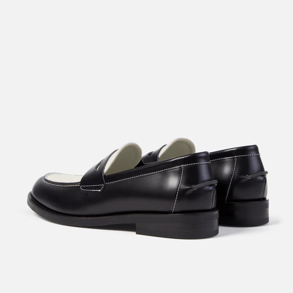 Penny Loafer Duke & Dexter WILDE Black X White