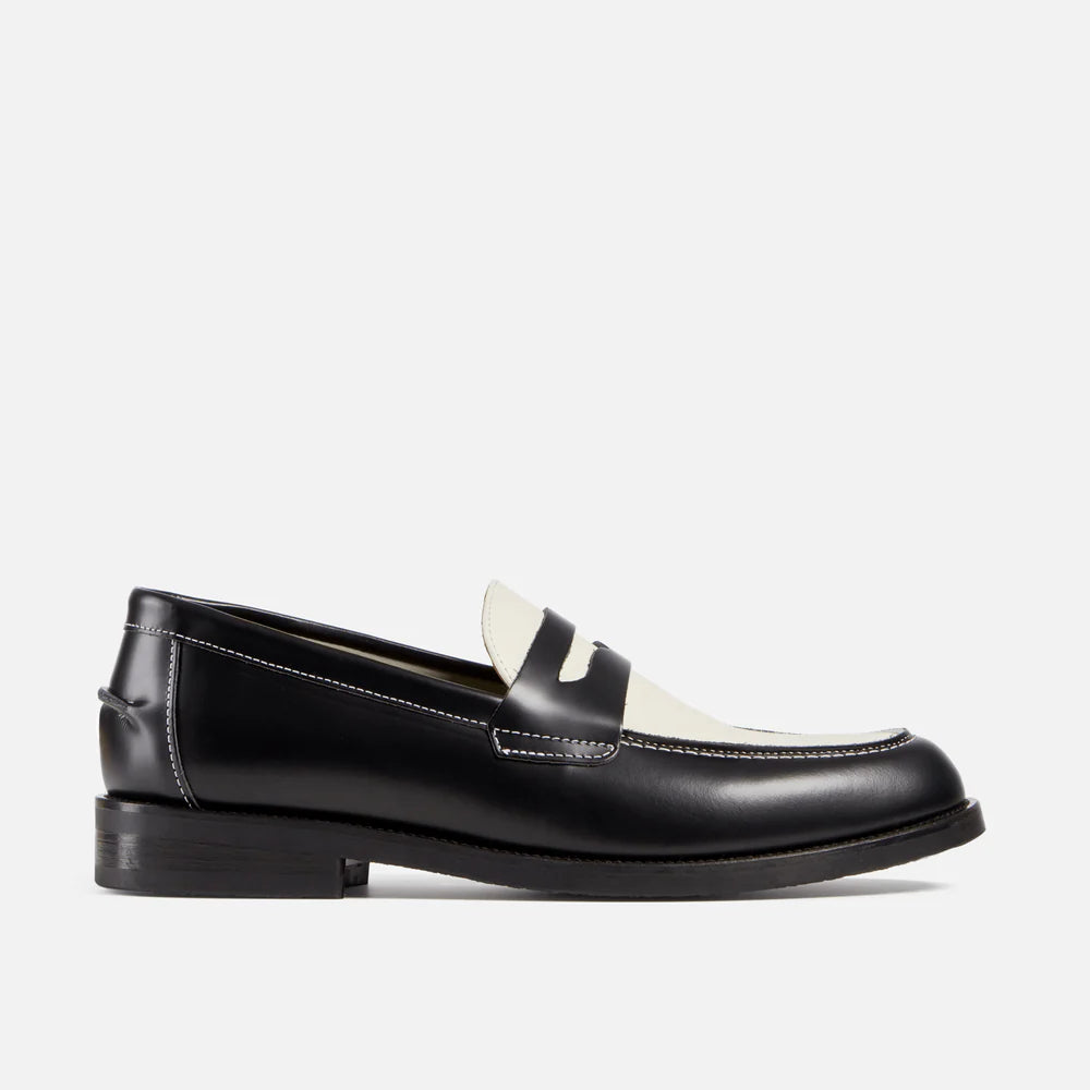 Penny Loafer Duke & Dexter WILDE Black X White