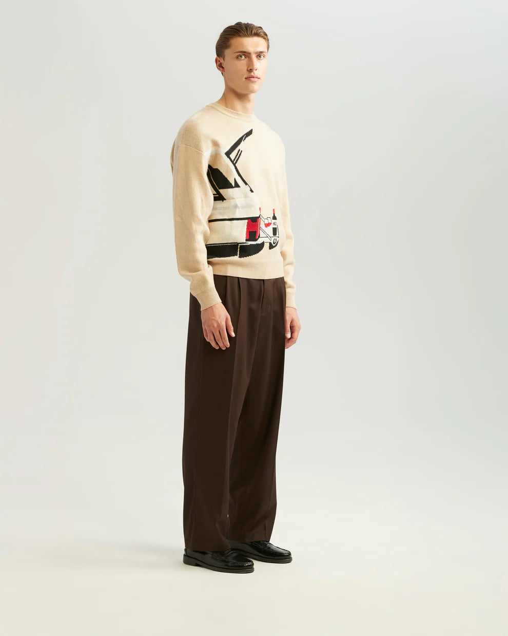 Winedrive knit sweater - SAND