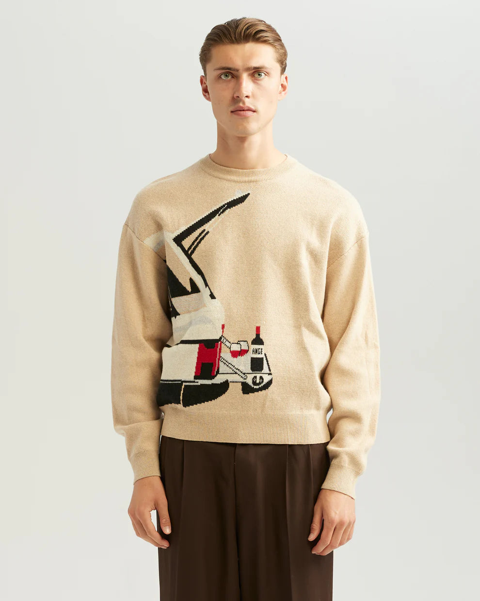 Winedrive knit sweater - SAND