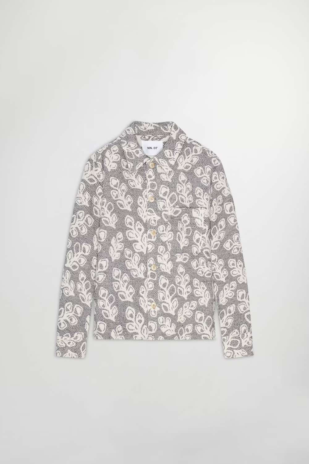 Heavy Overshirt in Jacquard Fabric