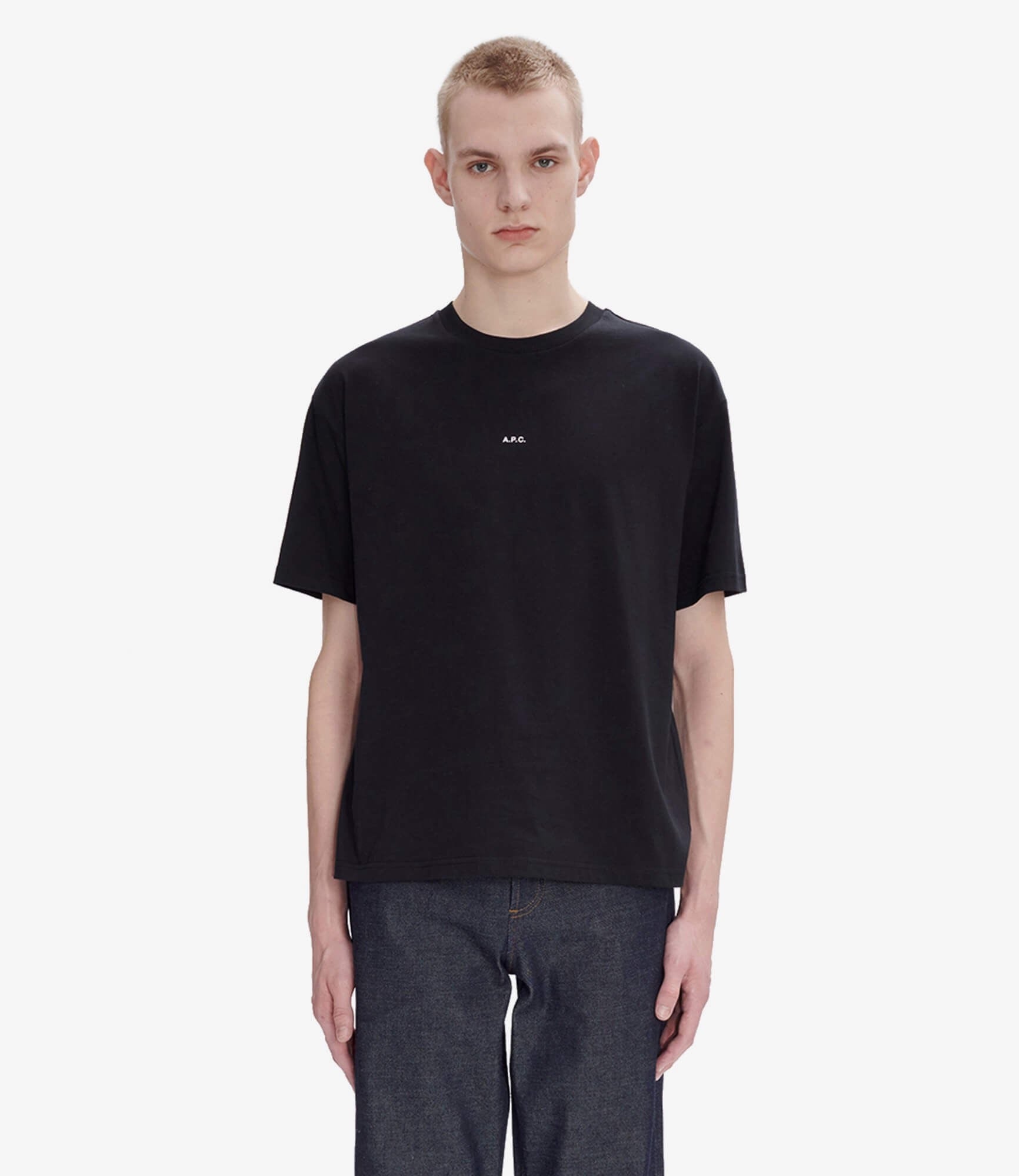 Boxy Micro Logo T-shirt Black