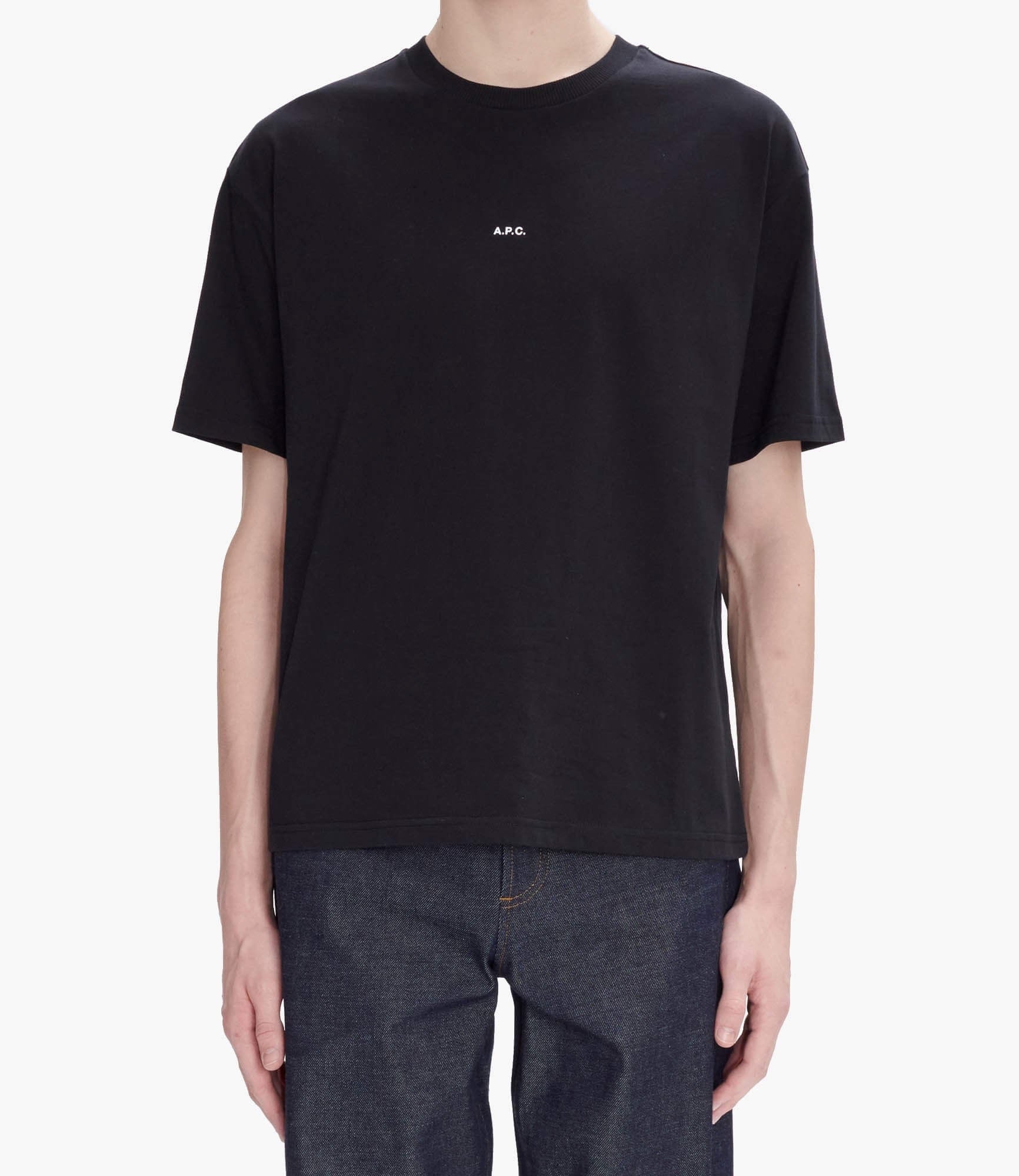 Boxy Micro Logo T-shirt Black