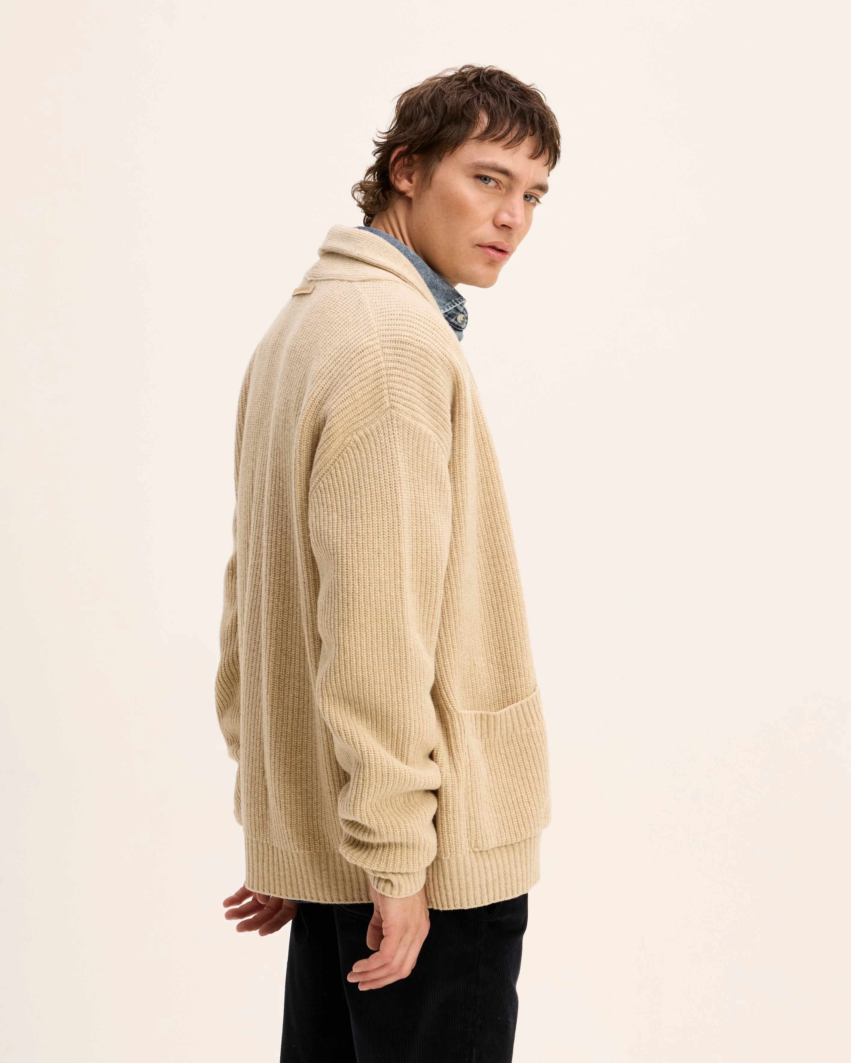 Kardigan - Beige melange 3101