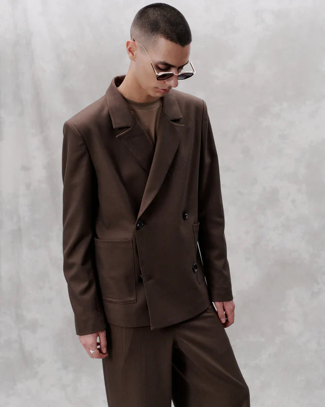 'Public' Blazer Chocolate