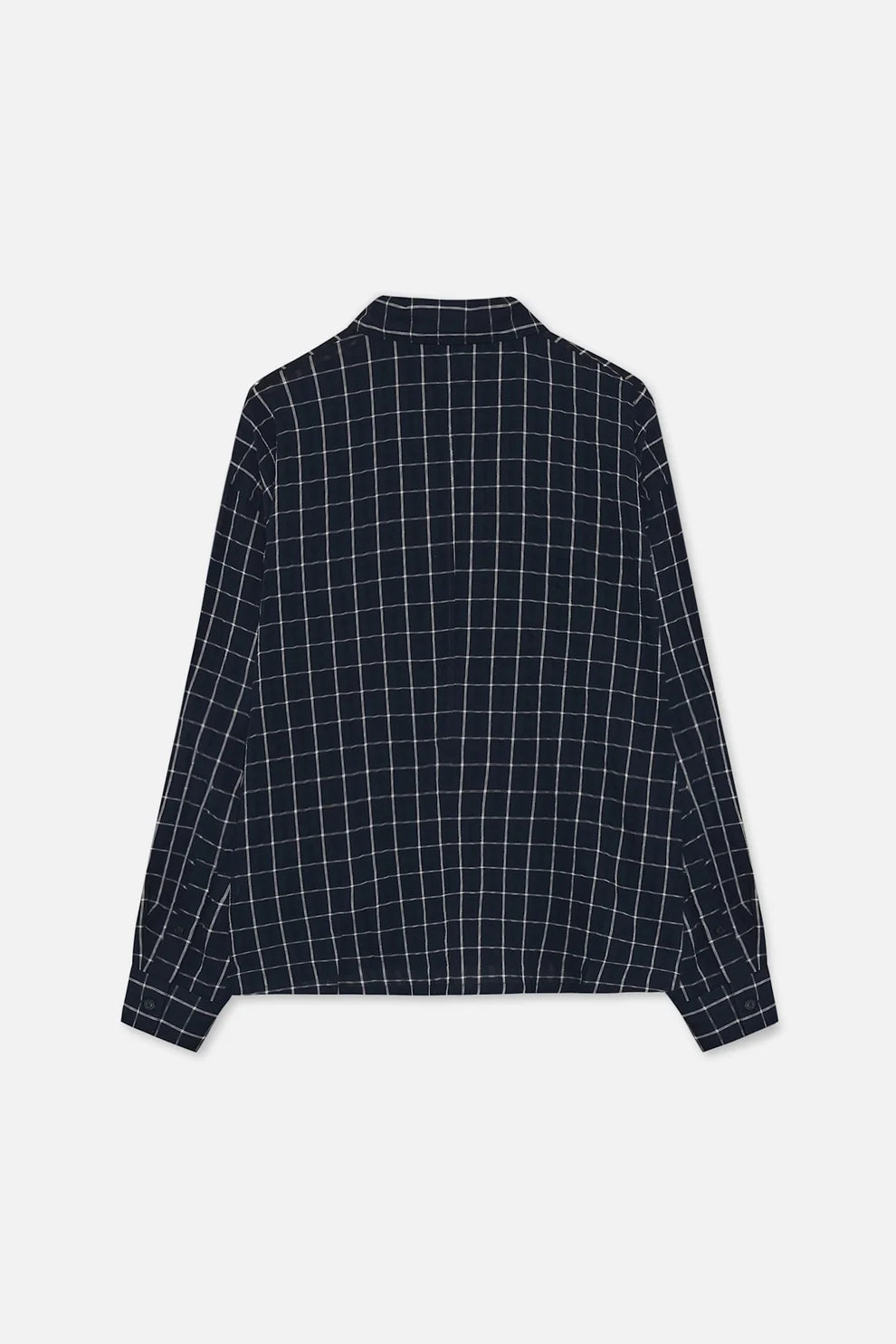 MAZA CHECK SHIRT Navy Blue COMB
