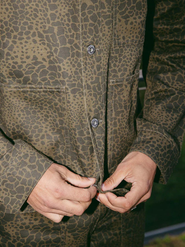 Park 3627 Olive Camo Overshirt