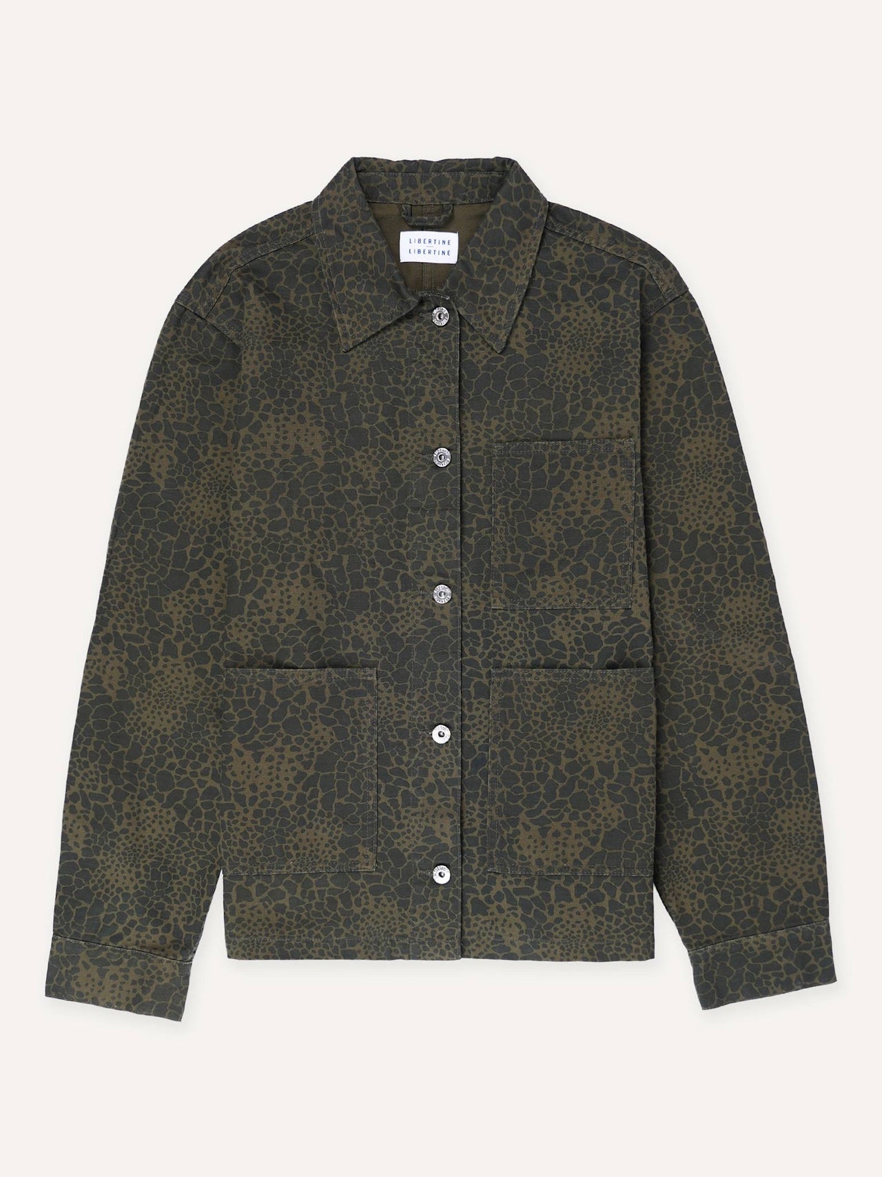 Park 3627 Olive Camo Overshirt