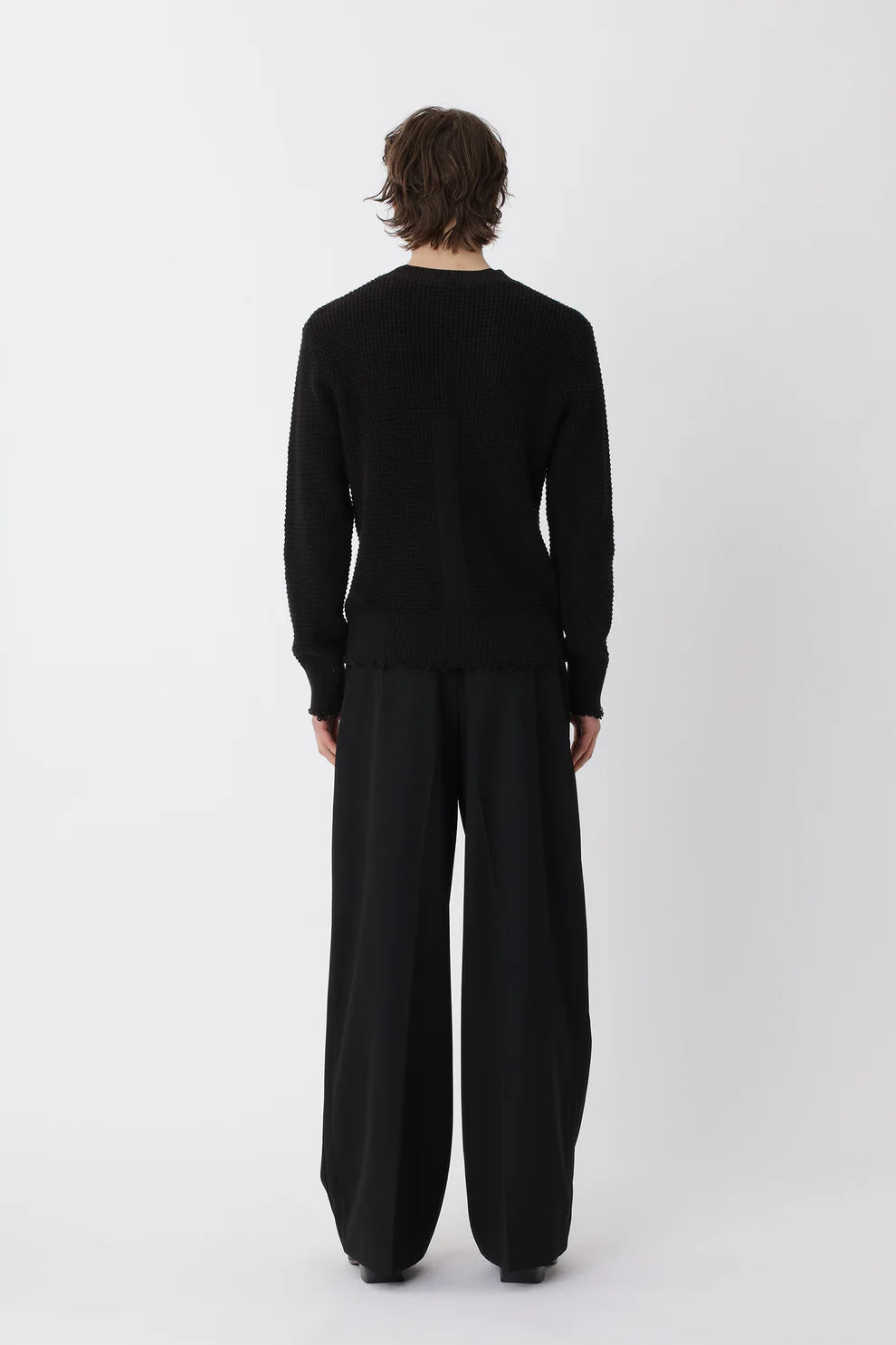 'Rune' Knit Shirt Black