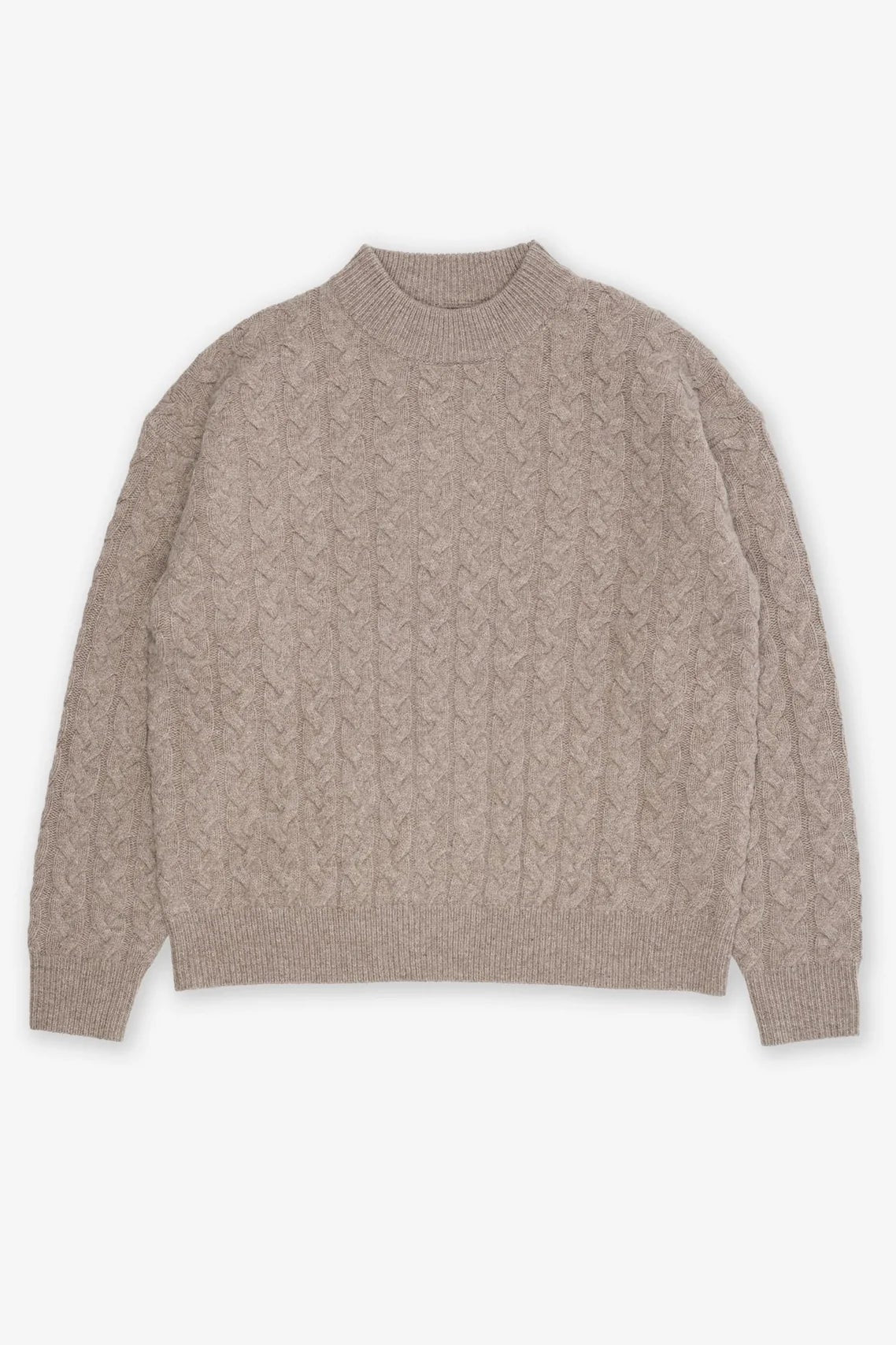 'Topanga' Cable Knit Sweater Sand